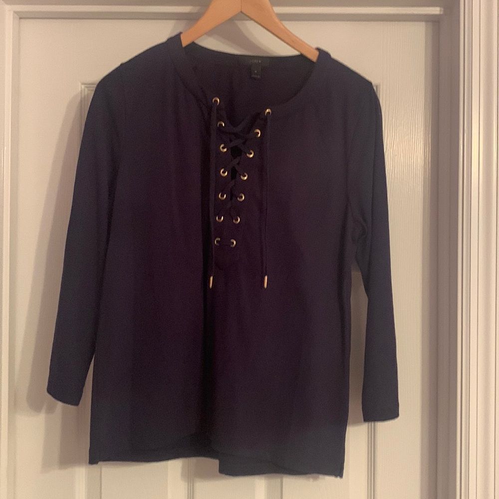Lace Front J. Crew Top